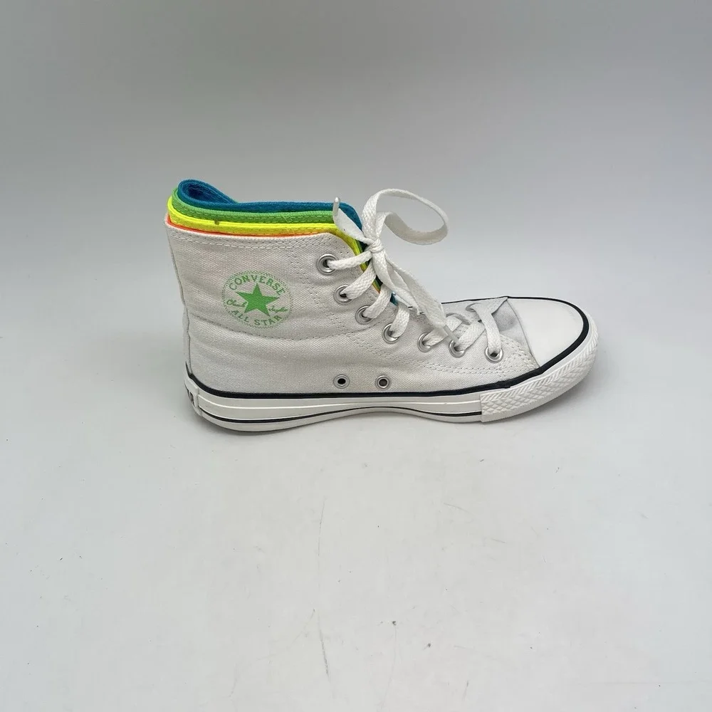 Converse Chuck Taylor Sneakers Womens 6 Quad Fold‎ Hi White Causal Shoes 137560C
